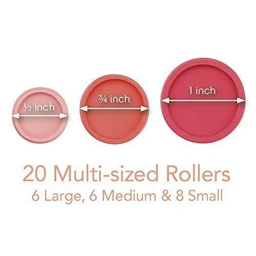 Conair Compact Multi-Size Hot Rollers, Coral - Image 3 of 4