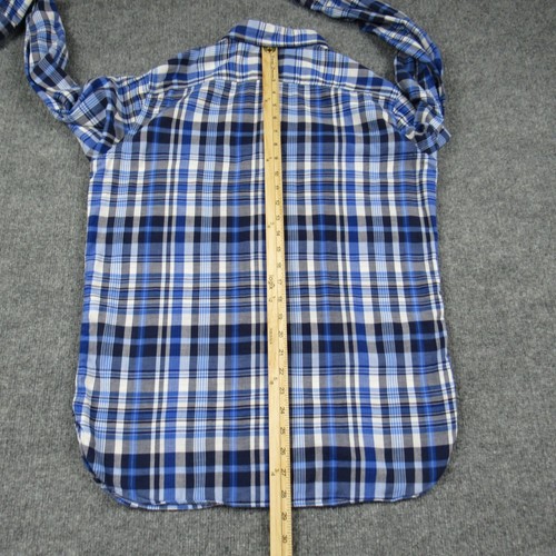 Camisa Polo Ralph Lauren Para Hombre Mediana Calce Ajustado Forrada a Cuadros Manga Larga Con Botones - Imagen 9 de 16