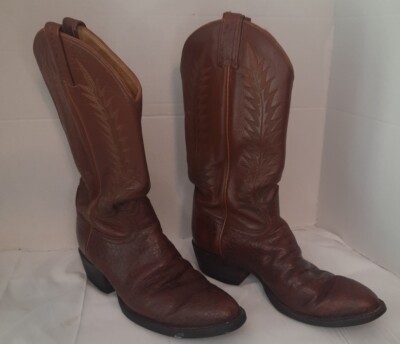 Tony Lama Men’s Brown Leather Cowboy Western Boots Size 7.5 Vintage s-l400.jpg main image 3