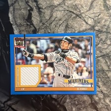 Ichiro 2026 Topps Series 1 #91R-1 Blue Parallel Relic /150