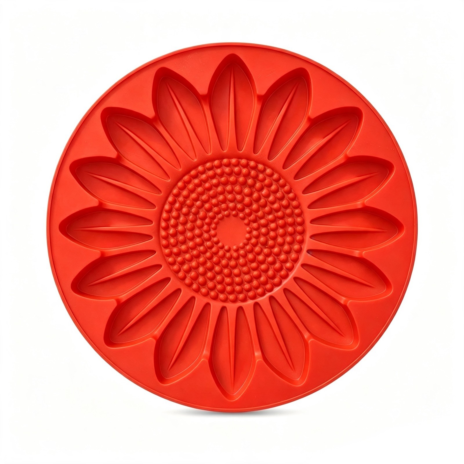 Reusable Round Stepping Stone Mold, Sunflower Bee Butterfly Garden Pattern