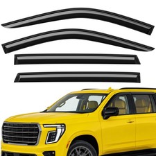 Sun Rain Visors Wind Rain Guards for 2021-2027 GMC Yukon SHATTERPROOF