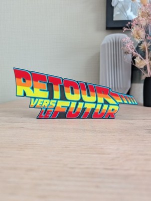 Zurück in die Zukunft Logo 3D - Fan Art 22x9cm Dekoration Kino