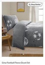 George Football Fleece Single Duvet Cover Set