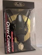 Evergreen Otter Crawler Unused Matte Black Bone Fishing Lure Japan