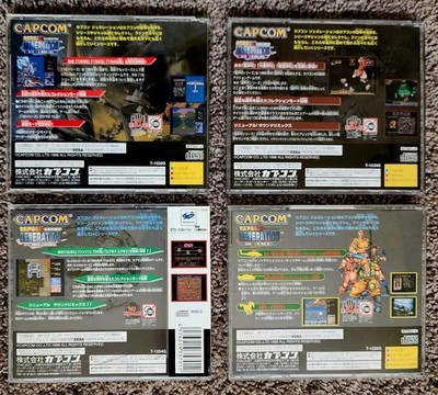 Sega Saturn CAPCOM GENERATION Set: 1, 2, 3, and 4. 12 Games in