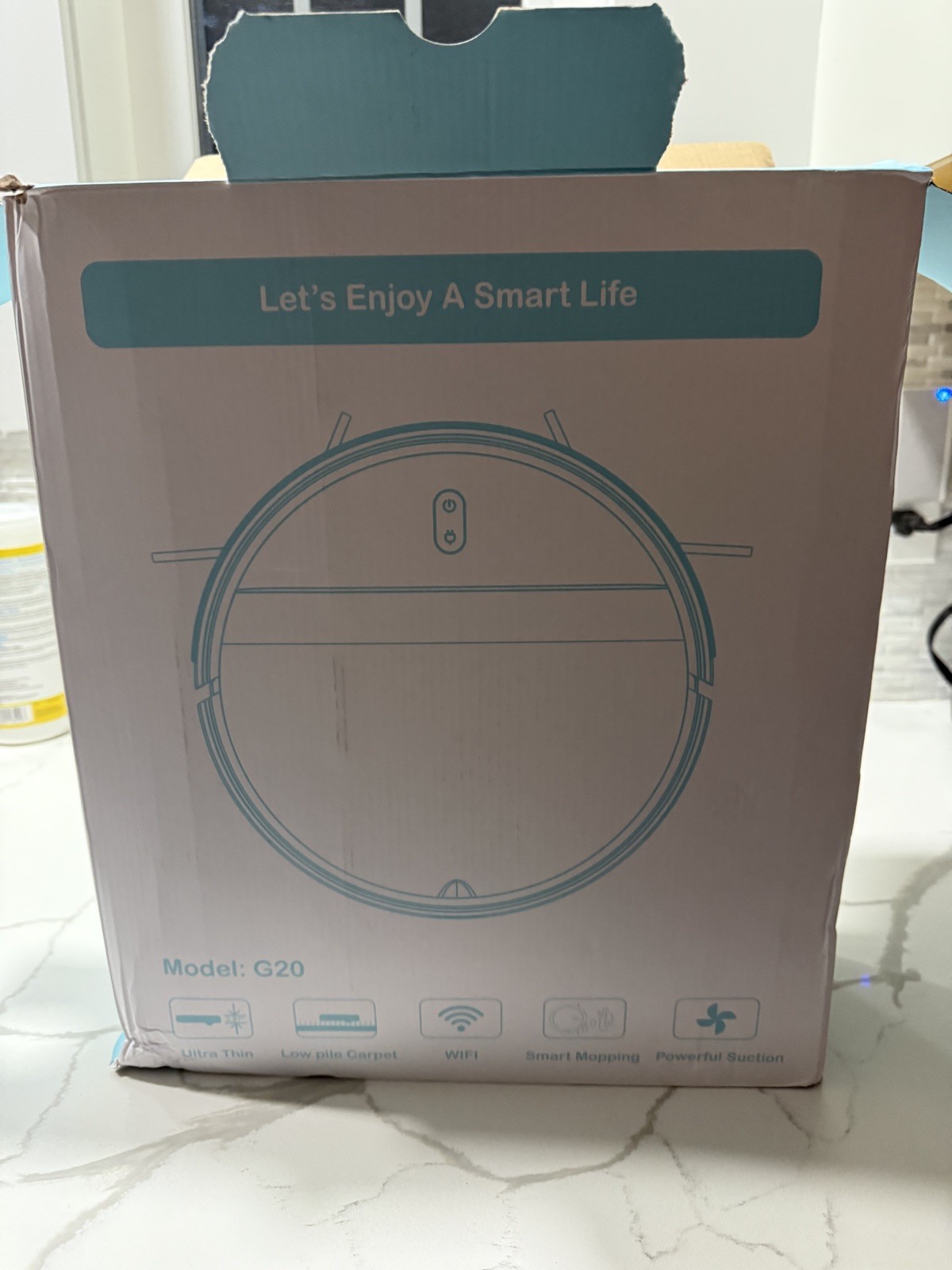 Robot Vacuum/Mop Combo, WiFi/Alexa/App (open box -new)-image