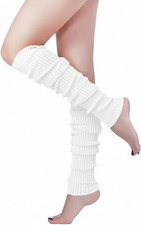 Long Leg Warmer, Women s Men 80s Party Ribbed Knit Dance Sports