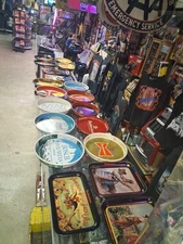 19 Vintage BUDWIESER 🔥 BUSCH BAVARIAN Beer Tray Collection🔥 LOOK FREE SHIPPING