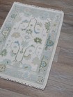 Bohemian Oushak Rug, Oushak Turkish Rug, Hand Made Contemporary Rug, 2x3 Ft — photo 4