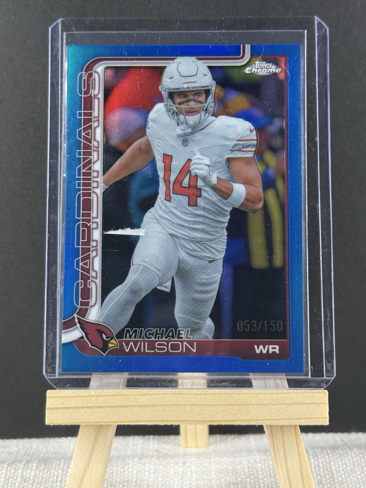 2025 Topps Chrome Michael Wilson #2 Blue Refractor /150 - Cardinals
