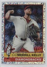 2025 Topps Heritage Chrome Silver Sparkle Refractor Merrill Kelly #287 1io1