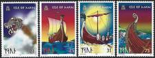 1998 Isle of Man Sg 793/796 Viking Longships MNH