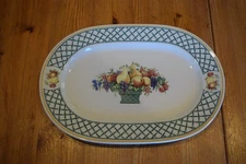 Villeroy & Boch BASKET Porcelain 13” Oval Serving Platter~Mint