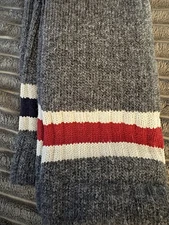 Carhartt men’s 2 pack varsity striped midweight camp BOOT socks-Navy/Red-NEW! L