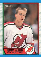 Tommy Albelin 1989-90 O-Pee-Chee #241 New Jersey Devils Hockey