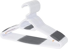 12pcs Deluxe Non-Slip Clothes Hangers Space-Saving 360  Swivel Soft Grip US