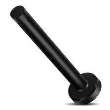 8 Inch Door Stop, Extra Long Door Stopper, Wall Mounted, Black Doorstops Exte...