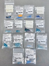 Swarovski Crystal Bead Lot Blue Turquoise Opal Bicone Round Cube Mixed Sizes