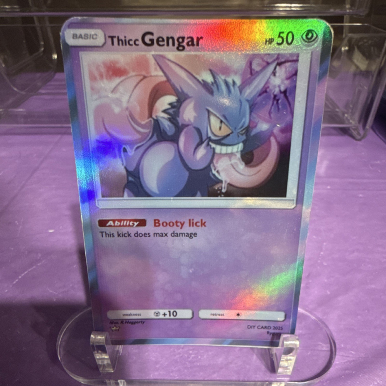 Pokémon Thicc Gengar Holo Card