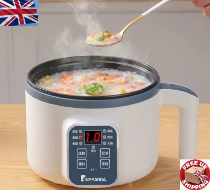 New 1.7L Electric Rice Cooker & Steamer, 220V Multi Cooker, Non-Stick Pot, 2-3
Opens in a new window