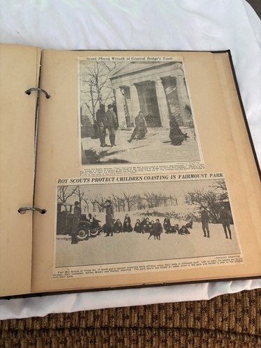 Vintage 1936 Sammelalbum Scout News, Iowa City Iowa. 12 Seiten mit Zeitungsausschnitten - Bild 8 von 13