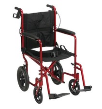 Drive Medical Lightweight Expedition Wheelchair EXP19LTRD, Red Color NEW