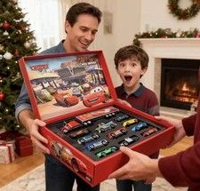 12Pcs Disney Pixar Cars Gift Box Metal Diecast lightning McQueen Car Model Toy