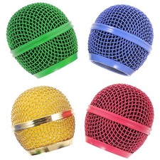 Abaodam 4pcs Microphone Head Replace Mesh Grill Replacement Mic Mesh Cover ro...