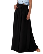 Women Casual High Waist Wide Leg Pants 2025 Summer Fall Long Palazzo Pants Po...