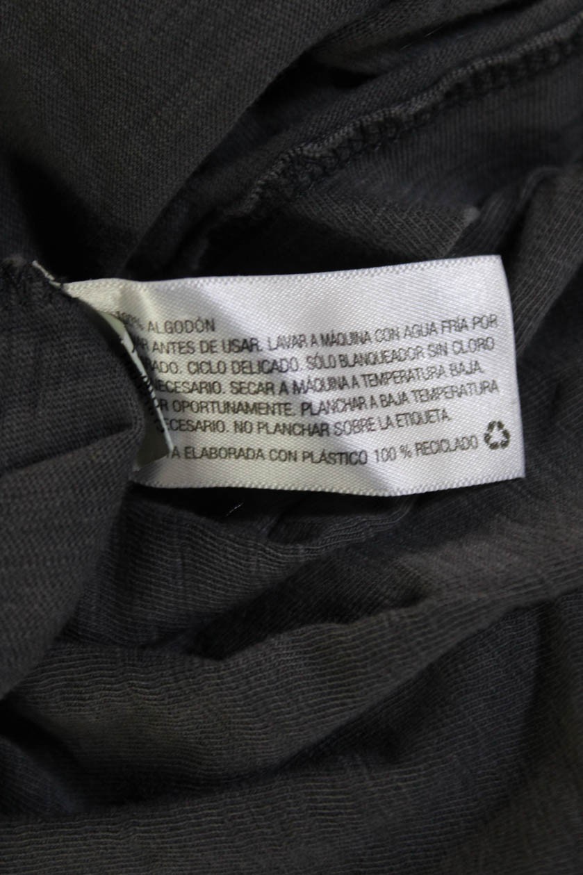 Universal Thread Women Basic Dark Gray Cotton VNe… - image 5