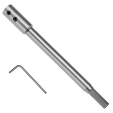 7” Extra Long Forstner Bit Extension 5-3/4” Reach for 3/8” Round or Hex Shaft