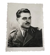 WW2 Era Photo Romanian Officer Foto Scharf Studio