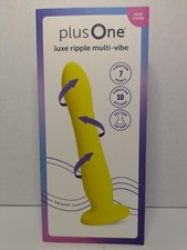 Plus One Luxe Ripple Multi-Vibe Waterproof - Rechargeable-Suction Cup NEW/SEALED