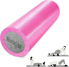 Medium Firm Two-Layer PE Foam Roller for Yoga Pilates 36 Inch