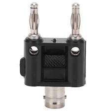BNC Female To Banana Plug Connector Adapter Oscilloscope Testing Accessory Parts