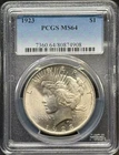 1923 Peace Silver Dollar PCGS MS-64