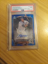 2025 Bowman Chrome Prospects Auto Kevin Mcgonigle Blue X Fractor 004/150 PSA...
