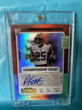 Panini Contenders Demetric Felton Championship Ticket Auto #34/49 Football