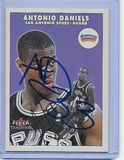 Basketball Card IP auto NBA ANTONIO DANIELS San Antonio Spurs 2000-01 Fleer Trad