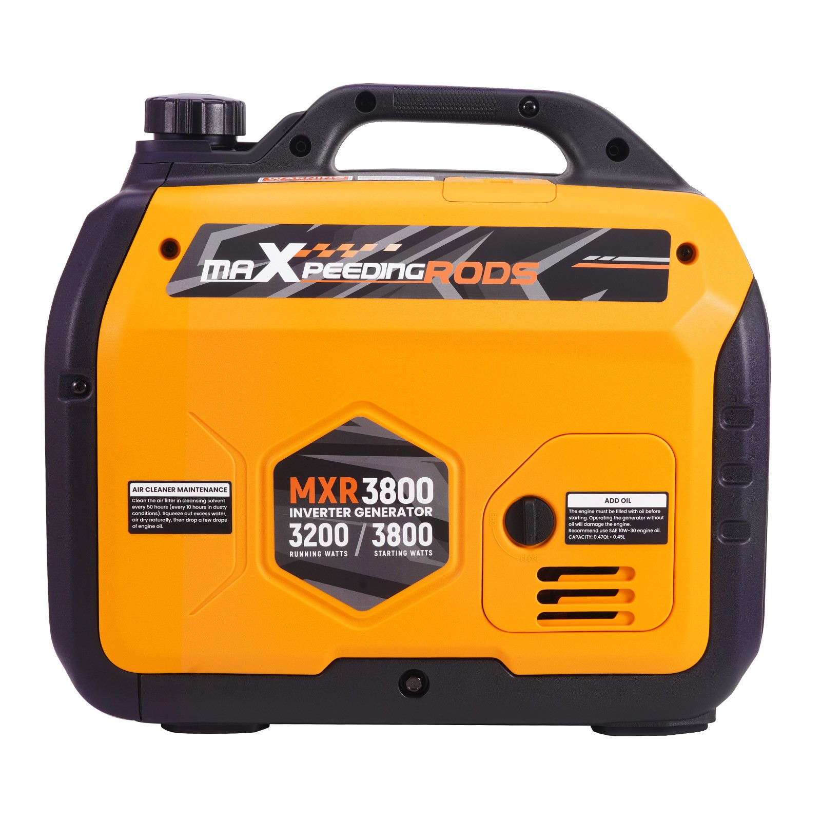Gas Powered 3.8Kw Portable Inverter Generator Quiet 58 Db Home Backup Emergency