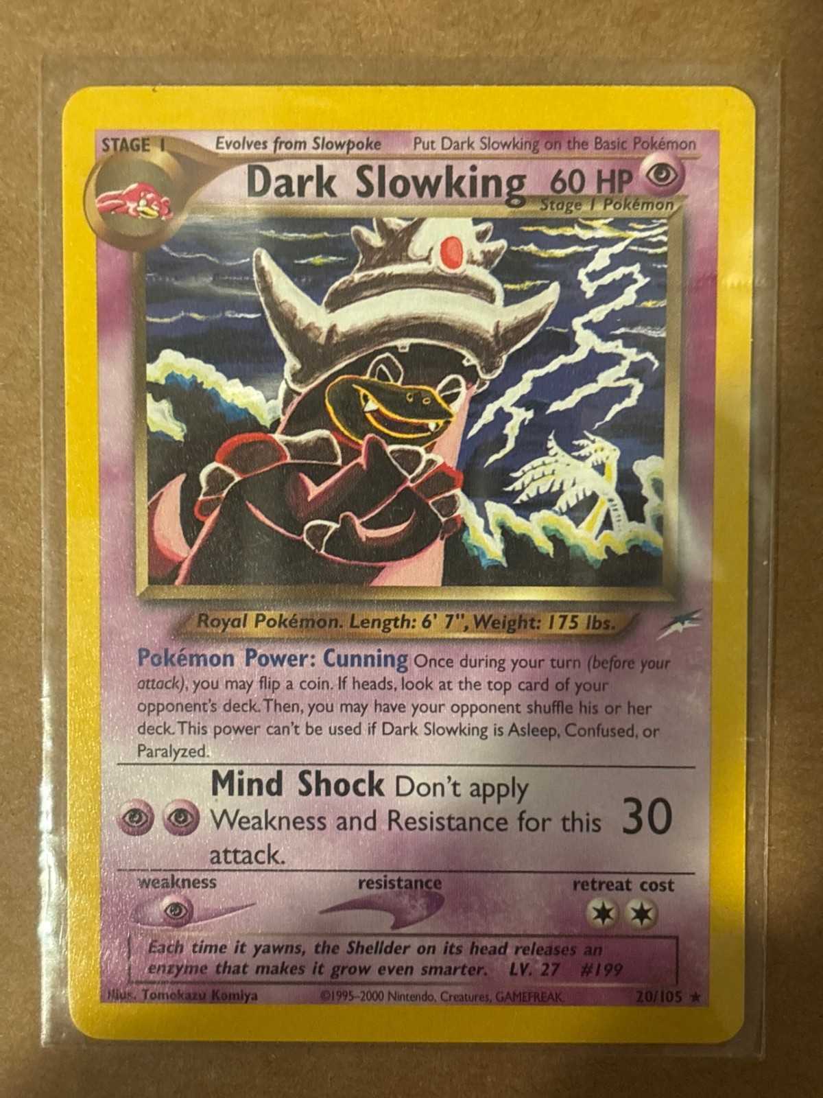Pokemon Dark Slowking 20/105 Neo Destiny WOTC Rare Near Mint