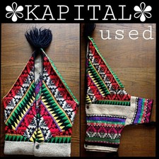 USED KAPITAL NATIVE AMERICAN PRINT CARDIGAN GOOD