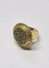 Vintage HN Heng Nai Blue Druzy Gold Tone  Jewelry Set — photo 8
