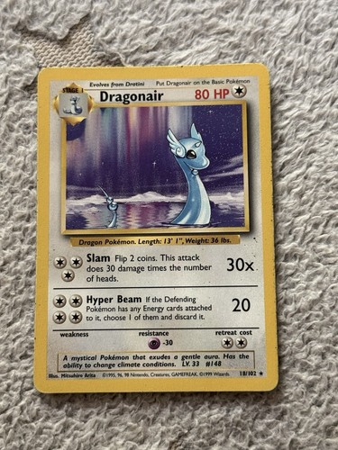 Dragonair 18/102 Base Set Non-Holo Rare Pokémon TCG Card WOTC Vintage