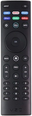 Vizio Remote (XRT140) with Vudu/Netflix/Prime/Disney/Hulu/Redbox Keys - Black