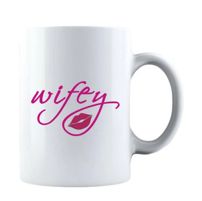 Wifey - Valentine s Day Gift - Birthday - Funny Ceramic Coffee Mug Tea Cup11 Oz