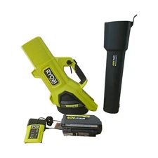 RYOBI 40V HP Whisper Leaf Blower 190 MPH 730 CFM W/ 40V Battery & Charger