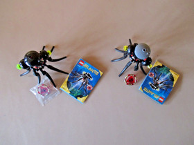 2 Lego Atlantis 3004 Octopus Figures w/Instructions