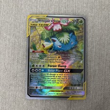 Pokémon Venusaur & Snivy GX 249/236 Segreto Raro Full Art Eclissi Cosmica Holo